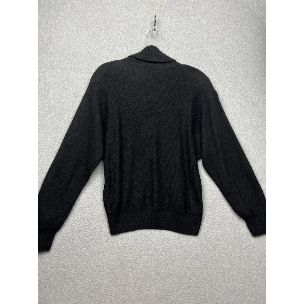 80s Vintage Silk Lambswool Angora Turtle Neck Knitted Sweater Crane Womens Sz S - Picture 3 of 12